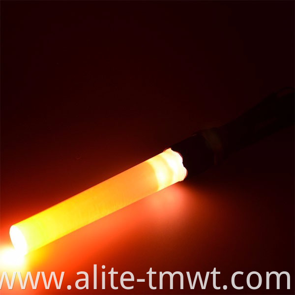 Aluminum Signal Traffic Wand Rechargeable Power LED Light Baton Torch